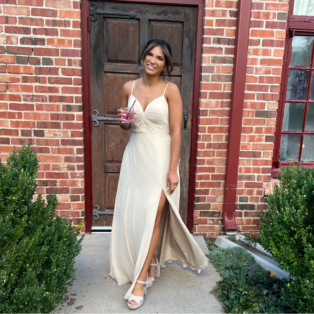 Azazie | Dresses | Azazie Champagne Bridesmaids Dress | Poshmark